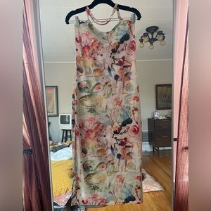 Fashion Brand Company Nightmare Mystery Stains Mesh Halter Dress